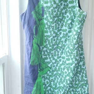 Lilly Pulitzer Green and Navy Mini Dress
